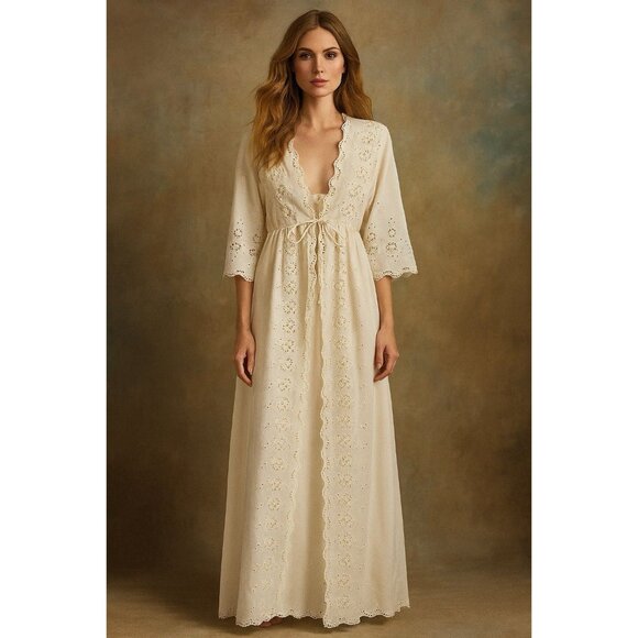 Barbizon Boutique Gown Set SZ Small Fairy Whimsy Romantic Victorian Timeless - Picture 9 of 9